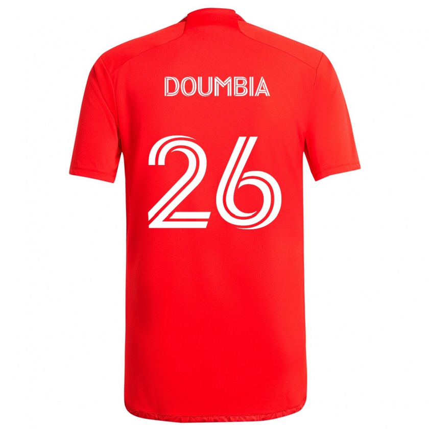 Kandiny Herren Ousmane Doumbia #26 Rot-Weiss Heimtrikot Trikot 2024/25 T-Shirt