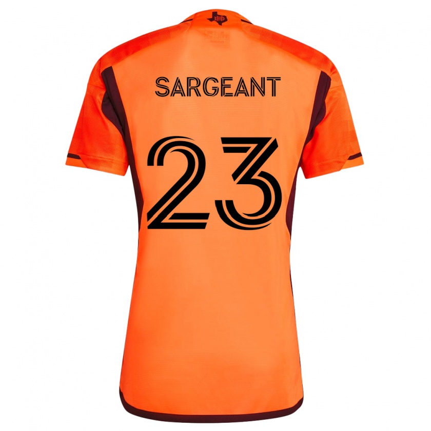 Kandiny Herren Kieran Sargeant #23 Orange Schwarz Heimtrikot Trikot 2024/25 T-Shirt