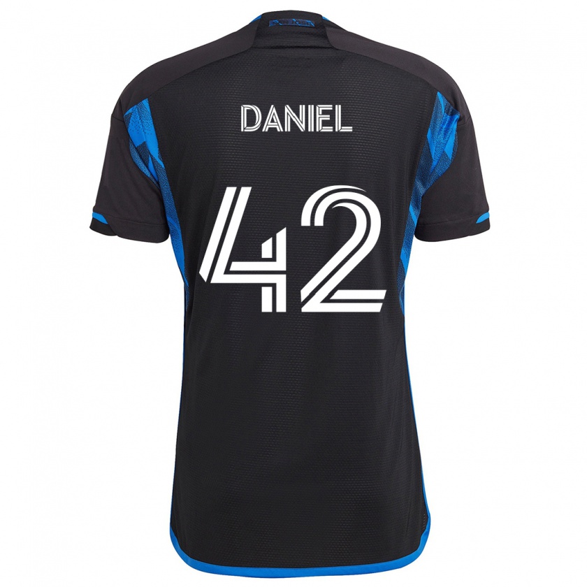 Kandiny Herren Daniel #42 Blau Schwarz Heimtrikot Trikot 2024/25 T-Shirt