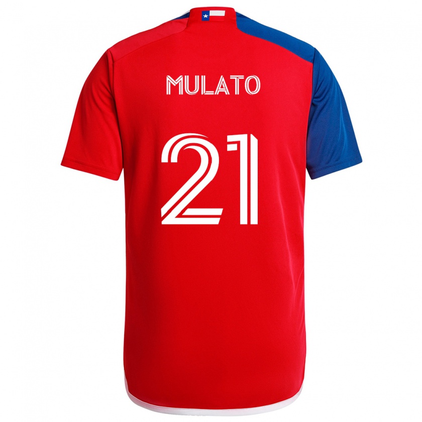 Kandiny Herren José Mulato #21 Blau Rot Heimtrikot Trikot 2024/25 T-Shirt