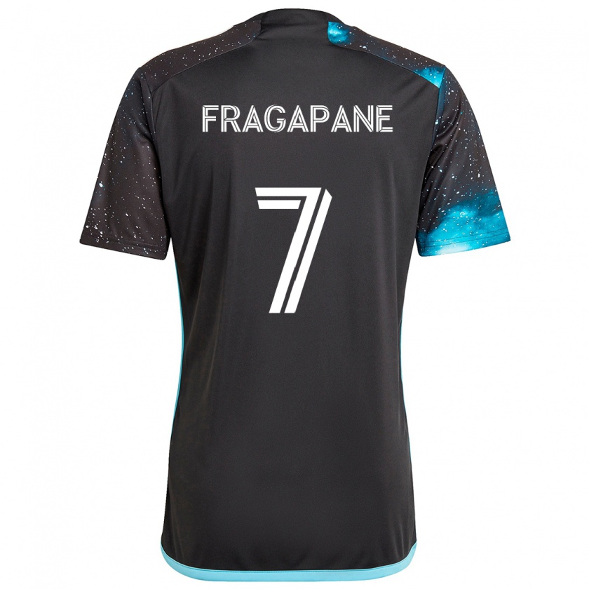 Kandiny Herren Franco Fragapane #7 Schwarz Blau Heimtrikot Trikot 2024/25 T-Shirt