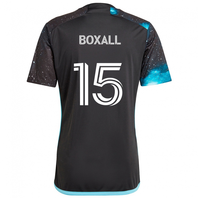 Kandiny Herren Michael Boxall #15 Schwarz Blau Heimtrikot Trikot 2024/25 T-Shirt