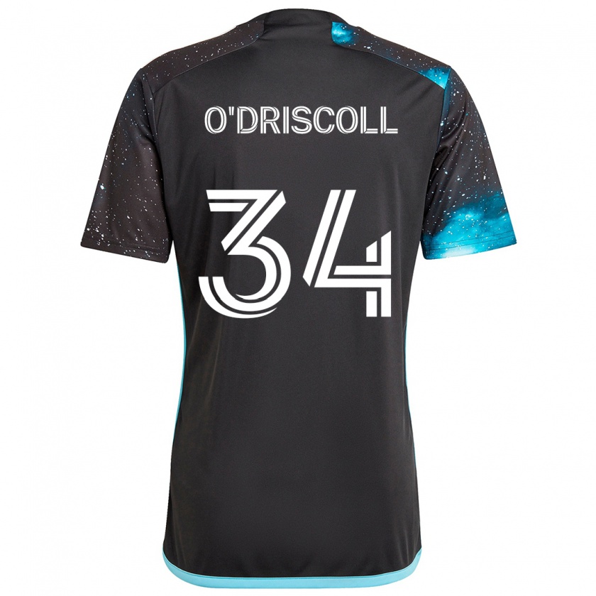 Kandiny Herren Rory O'driscoll #34 Schwarz Blau Heimtrikot Trikot 2024/25 T-Shirt