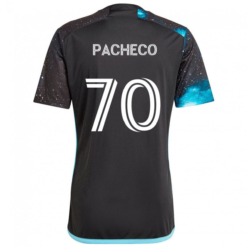 Kandiny Herren Diogo Pacheco #70 Schwarz Blau Heimtrikot Trikot 2024/25 T-Shirt