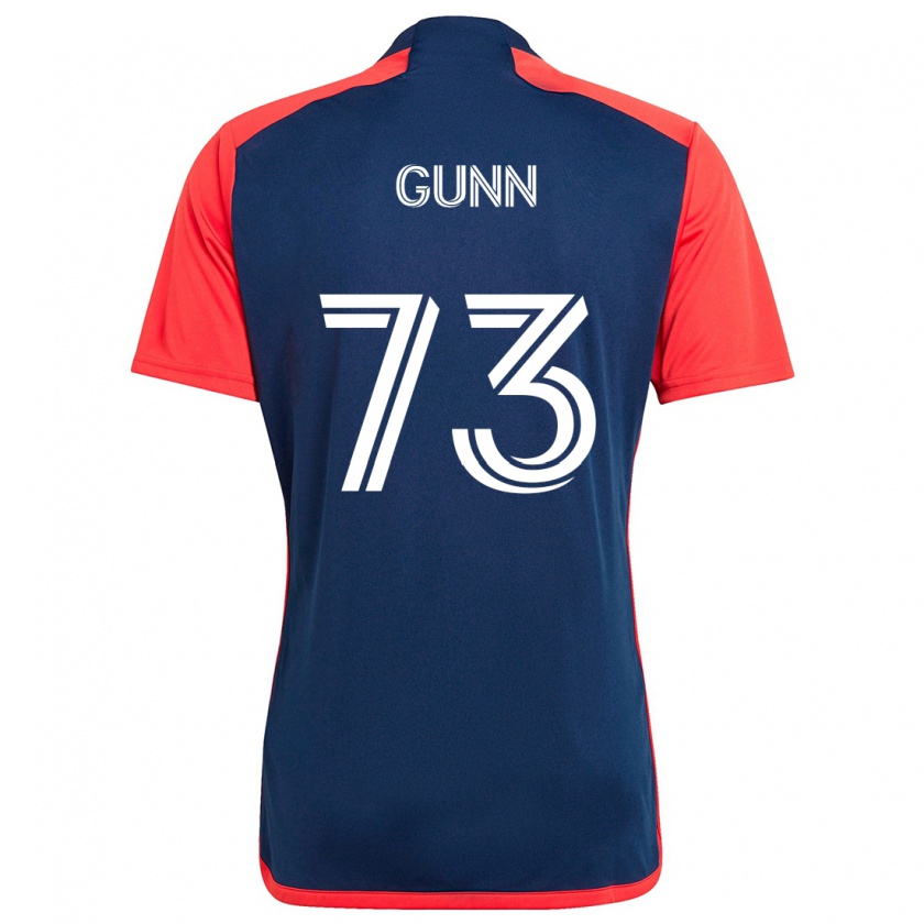 Kandiny Herren Jd Gunn #73 Blau Rot Heimtrikot Trikot 2024/25 T-Shirt