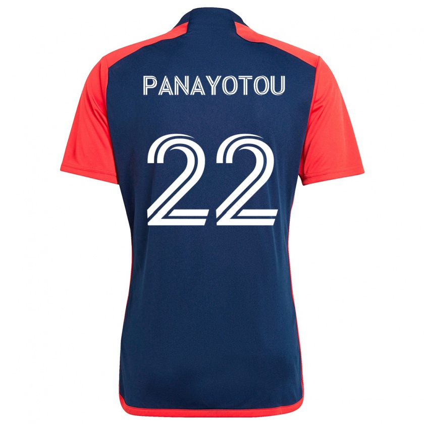 Kandiny Herren Jack Panayotou #22 Blau Rot Heimtrikot Trikot 2024/25 T-Shirt