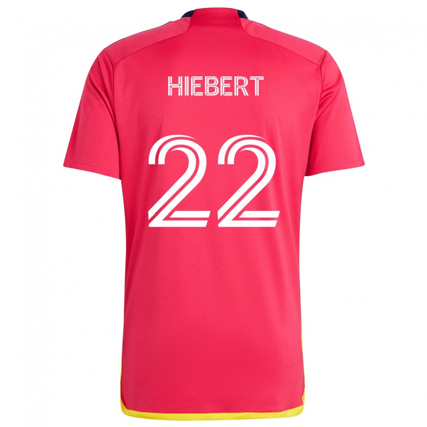 Kandiny Herren Kyle Hiebert #22 Rot Blau Heimtrikot Trikot 2024/25 T-Shirt