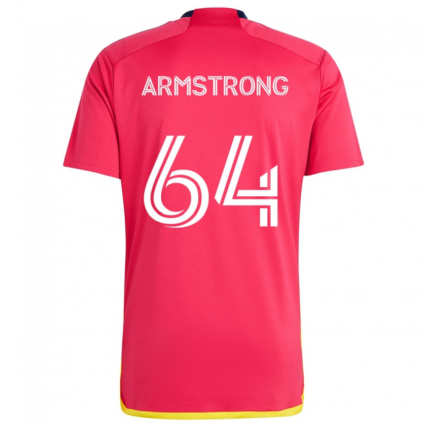 Kandiny Herren Dida Armstrong #64 Rot Blau Heimtrikot Trikot 2024/25 T-Shirt