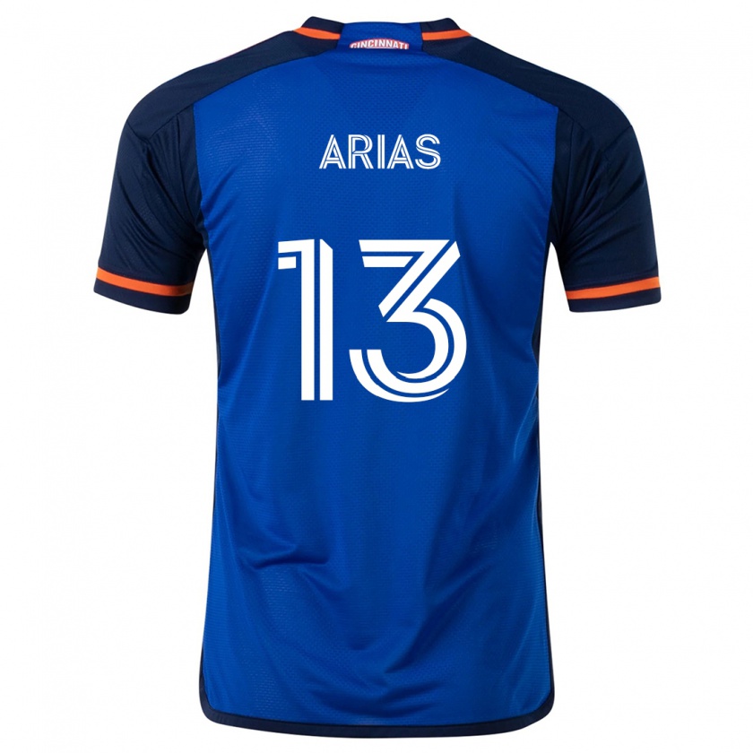 Kandiny Herren Santiago Arias #13 Blau Weiss Heimtrikot Trikot 2024/25 T-Shirt