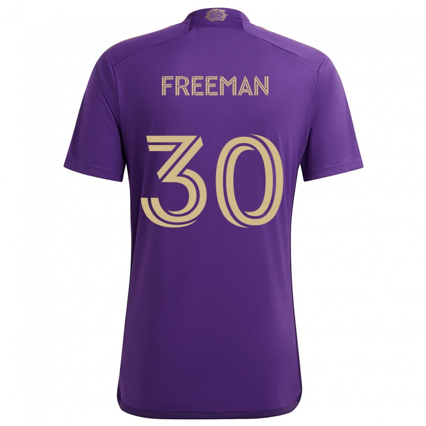 Kandiny Herren Alex Freeman #30 Lila Gelb Heimtrikot Trikot 2024/25 T-Shirt