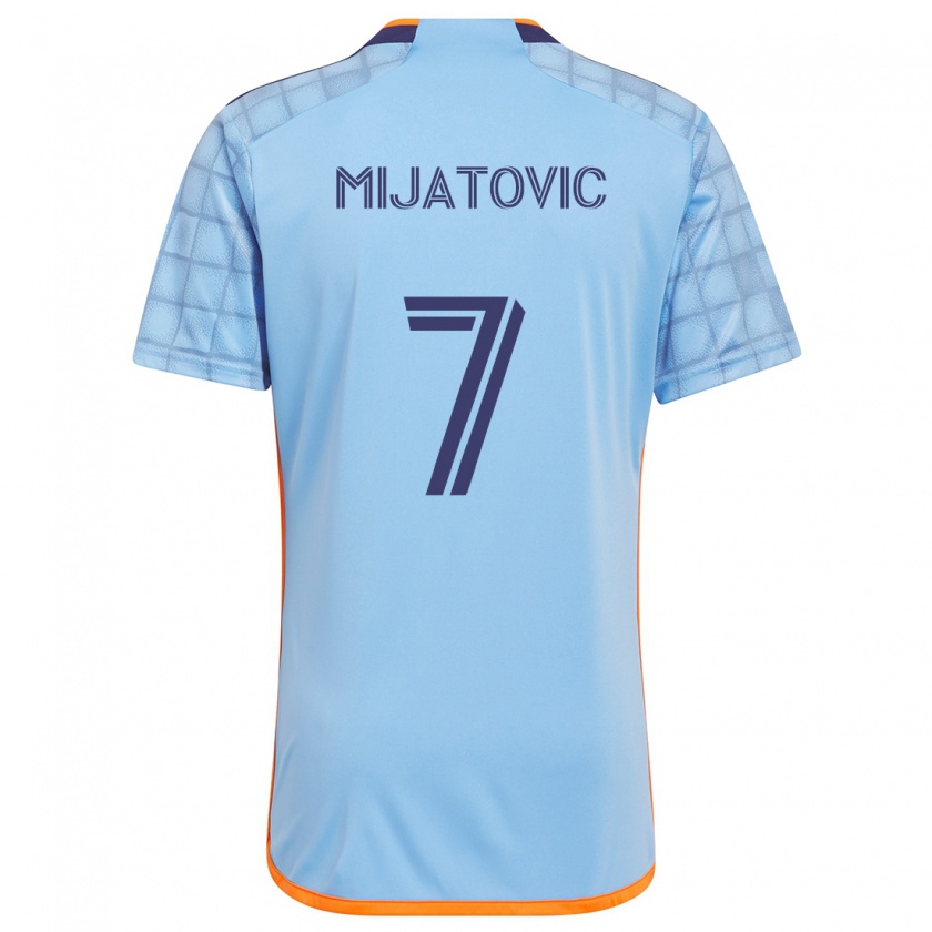 Kandiny Herren Jovan Mijatovic #7 Blau Orange Heimtrikot Trikot 2024/25 T-Shirt