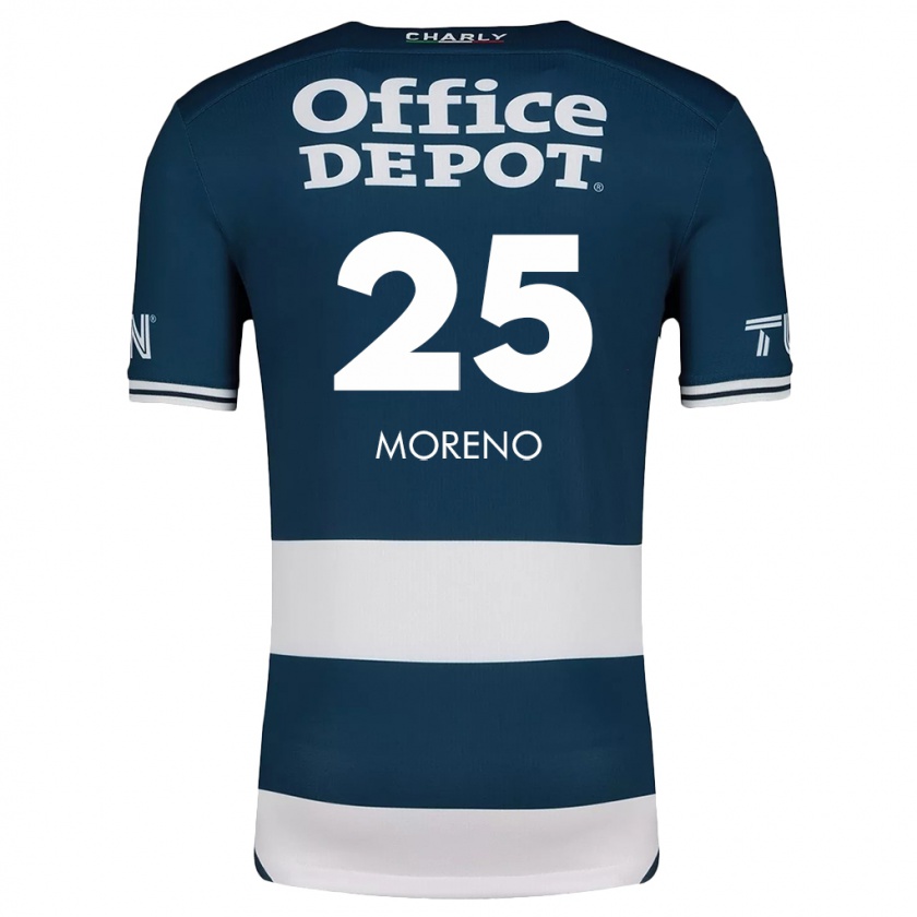 Kandiny Herren Carlos Moreno #25 Blau Weiss Heimtrikot Trikot 2024/25 T-Shirt