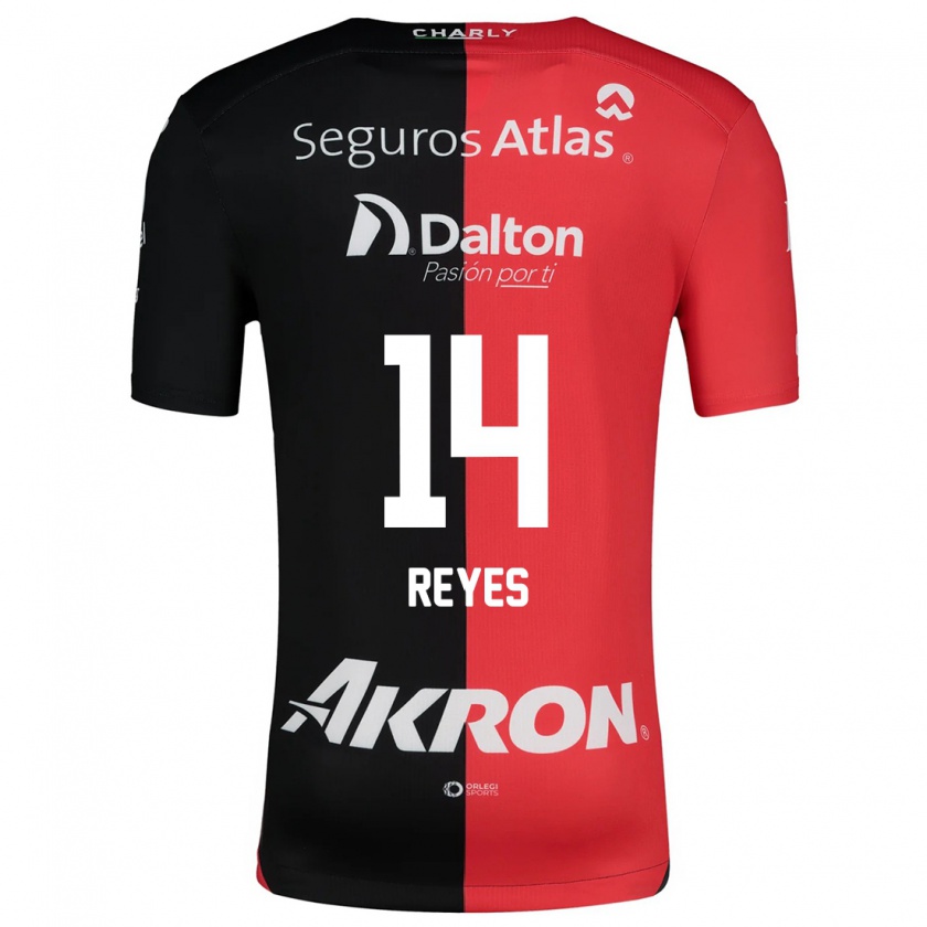 Kandiny Herren Luis Reyes #14 Rot Schwarz Heimtrikot Trikot 2024/25 T-Shirt