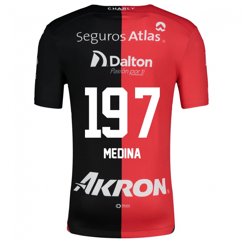 Kandiny Herren Héctor Medina #197 Rot Schwarz Heimtrikot Trikot 2024/25 T-Shirt