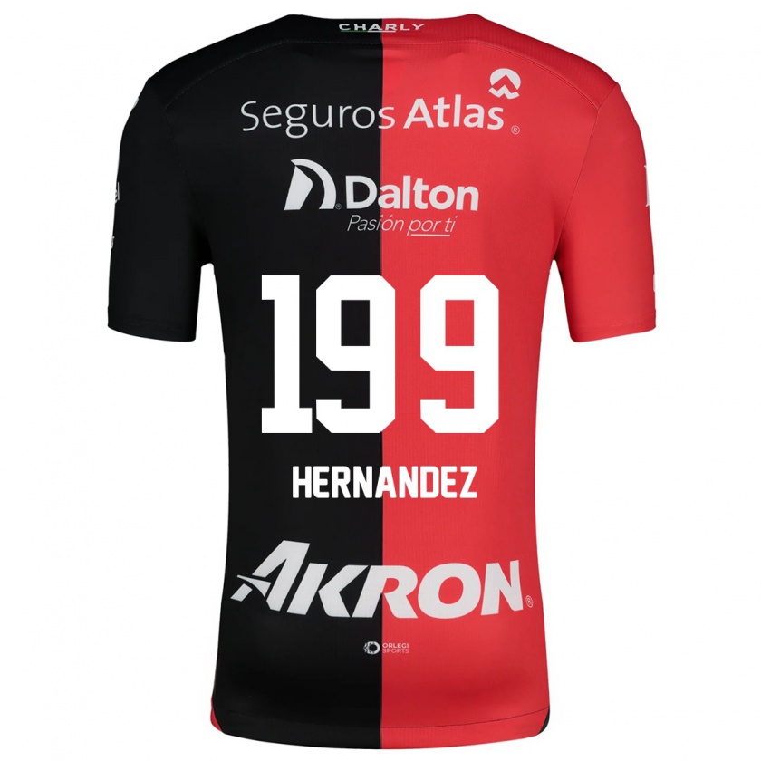 Kandiny Herren Sergio Hernández #199 Rot Schwarz Heimtrikot Trikot 2024/25 T-Shirt