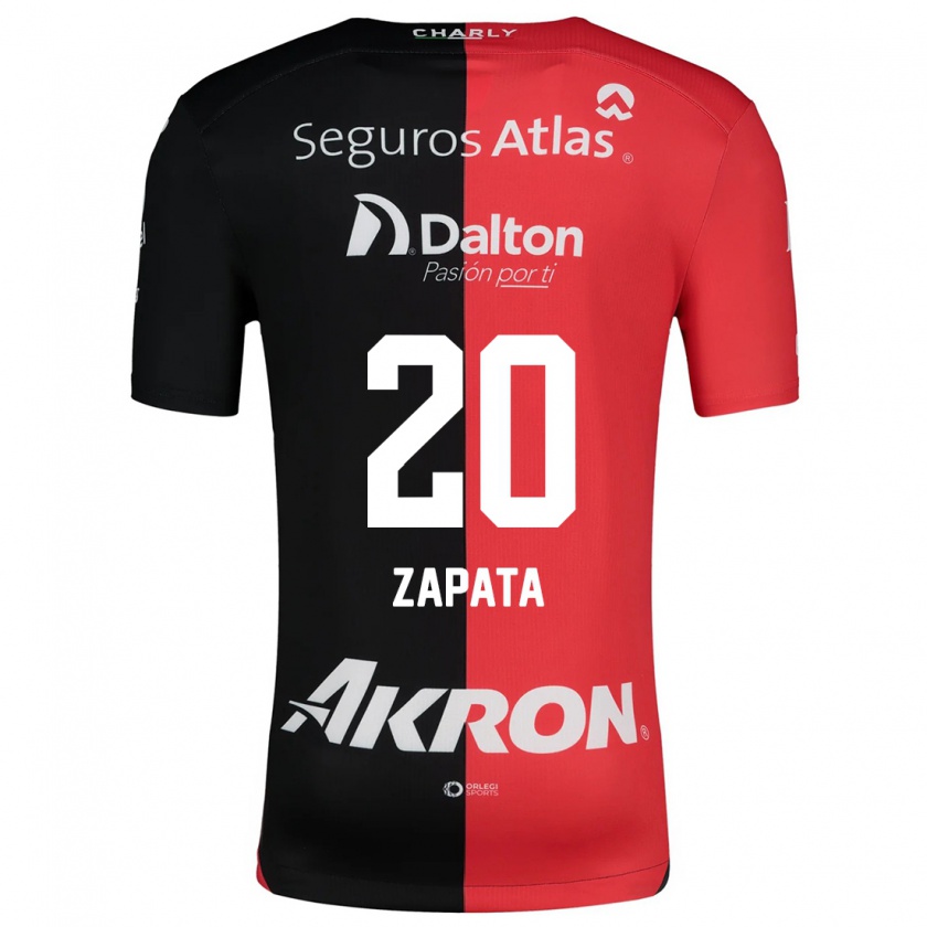 Kandiny Herren Juan Zapata #20 Rot Schwarz Heimtrikot Trikot 2024/25 T-Shirt