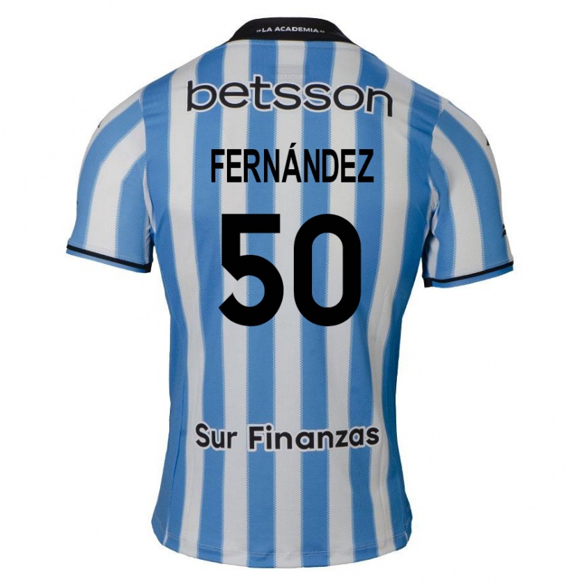 Kandiny Herren Román Fernández #50 Blau Weiß Schwarz Heimtrikot Trikot 2024/25 T-Shirt