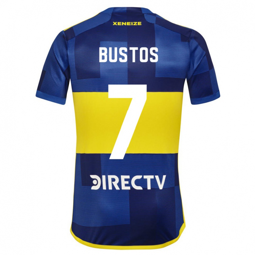 Kandiny Herren Tomás Bustos #7 Blau Gelb Heimtrikot Trikot 2024/25 T-Shirt