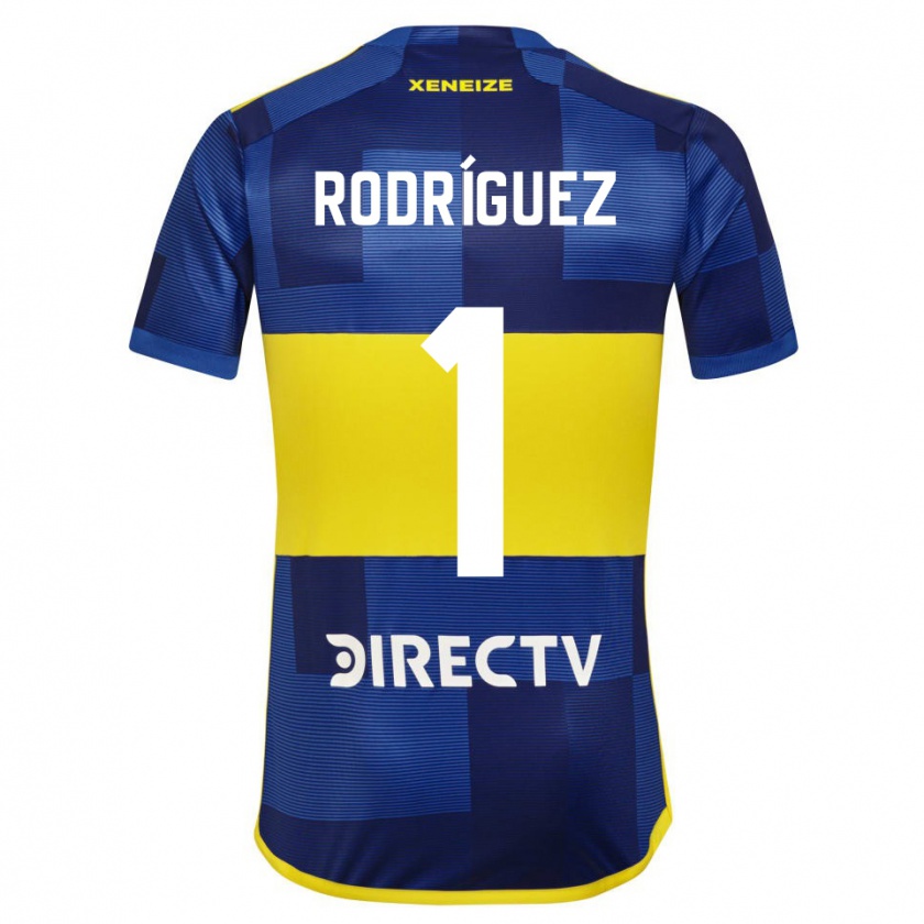 Kandiny Herren Fernando Rodríguez #1 Blau Gelb Heimtrikot Trikot 2024/25 T-Shirt