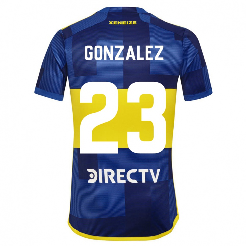 Kandiny Herren Diego González #23 Blau Gelb Heimtrikot Trikot 2024/25 T-Shirt