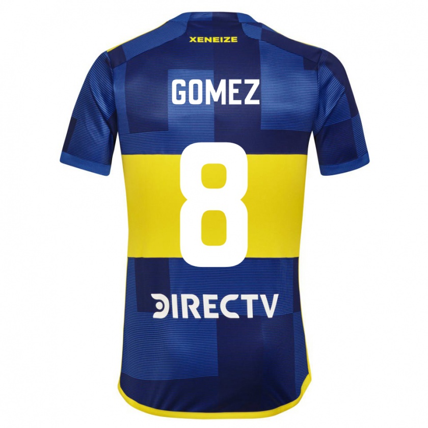 Kandiny Herren Camila Gomez Ares #8 Blau Gelb Heimtrikot Trikot 2024/25 T-Shirt