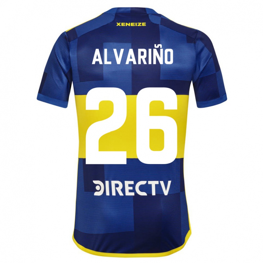 Kandiny Herren Alexis Alvariño #26 Blau Gelb Heimtrikot Trikot 2024/25 T-Shirt