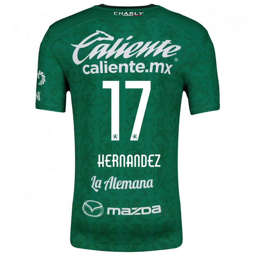 Kandiny Herren Daniel Hernández #17 Grün Weiß Heimtrikot Trikot 2024/25 T-Shirt