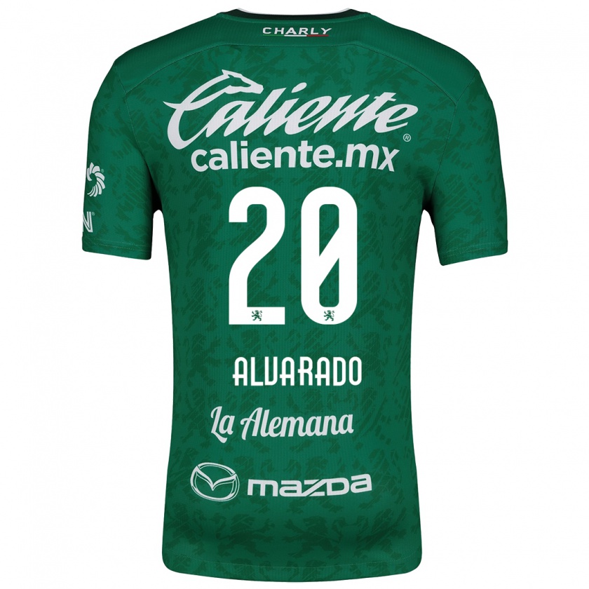 Kandiny Herren Alfonso Alvarado #20 Grün Weiß Heimtrikot Trikot 2024/25 T-Shirt