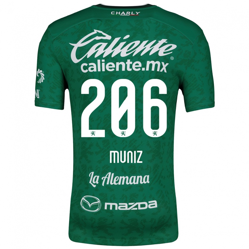 Kandiny Herren Isaác Muñíz #206 Grün Weiß Heimtrikot Trikot 2024/25 T-Shirt