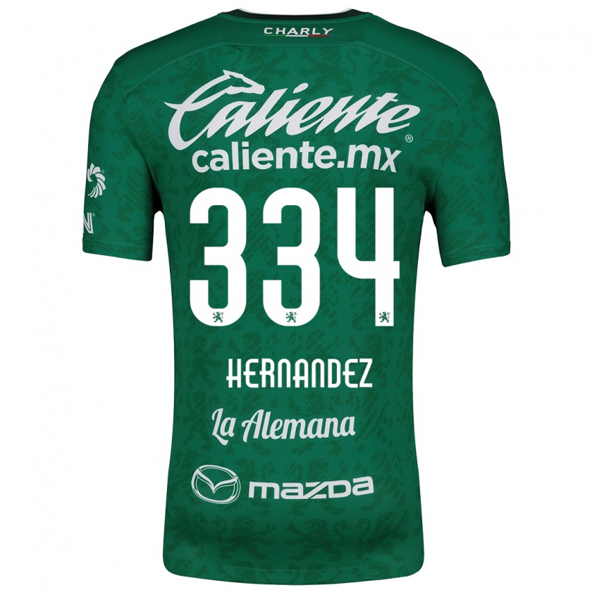 Kandiny Herren Alan Hernández #334 Grün Weiß Heimtrikot Trikot 2024/25 T-Shirt