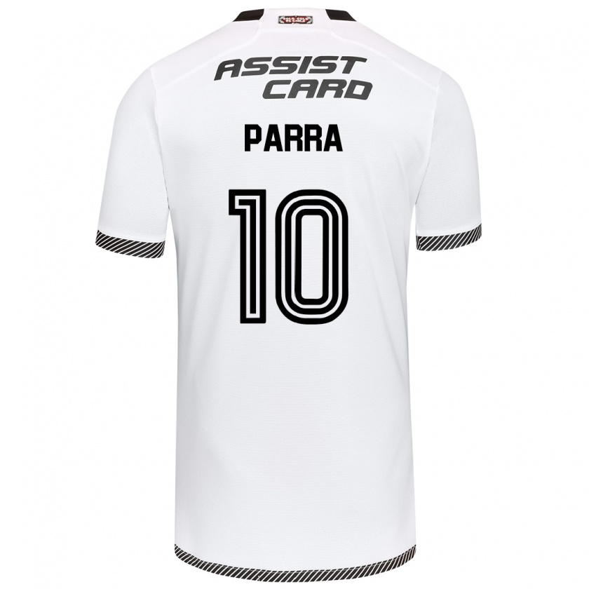 Kandiny Herren Pablo Parra #10 Weiß Schwarz Heimtrikot Trikot 2024/25 T-Shirt