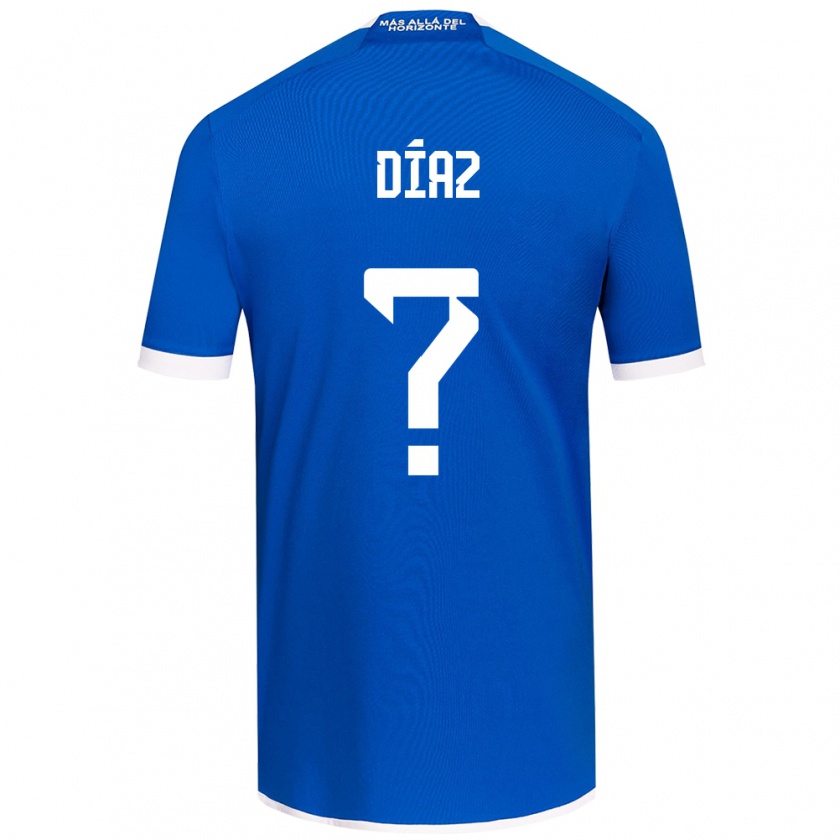 Kandiny Herren Antonio Díaz #0 Blau Weiss Heimtrikot Trikot 2024/25 T-Shirt