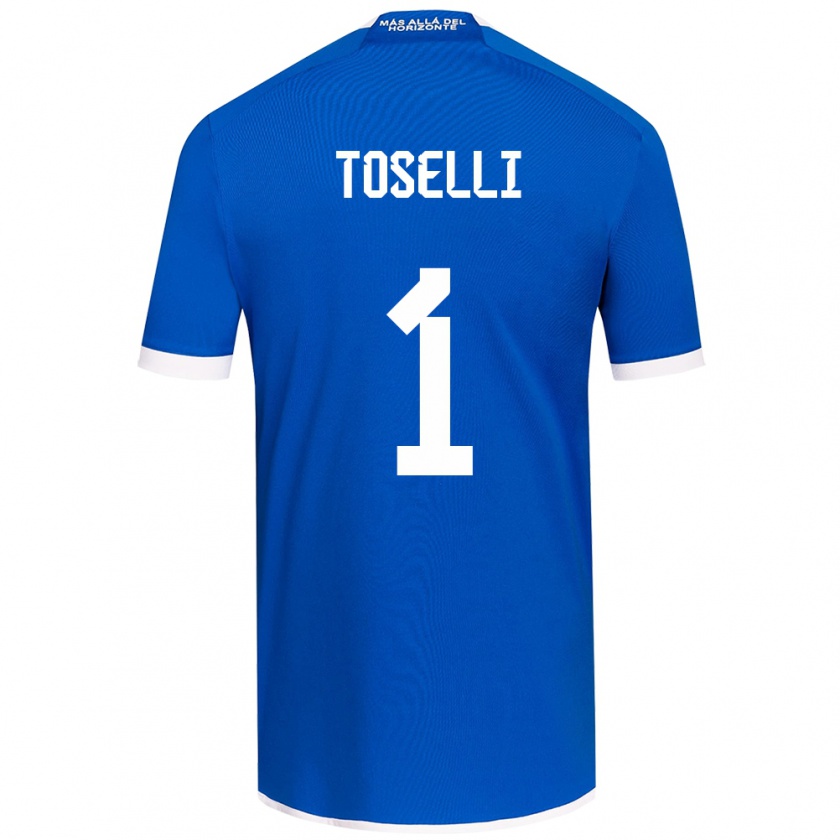 Kandiny Herren Cristopher Toselli #1 Blau Weiss Heimtrikot Trikot 2024/25 T-Shirt