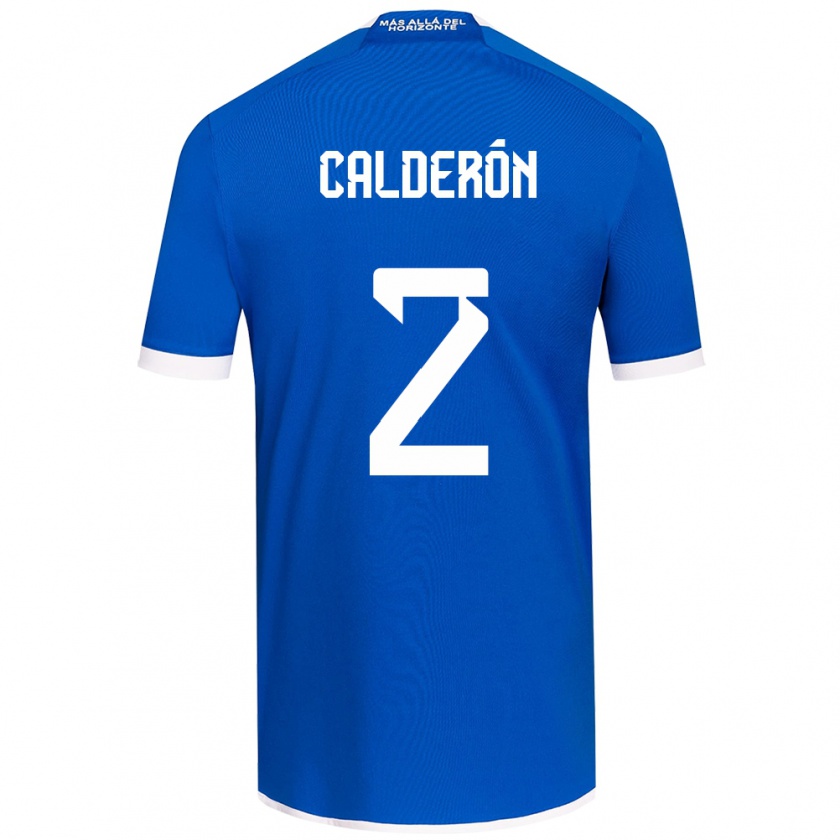 Kandiny Herren Franco Calderón #2 Blau Weiss Heimtrikot Trikot 2024/25 T-Shirt