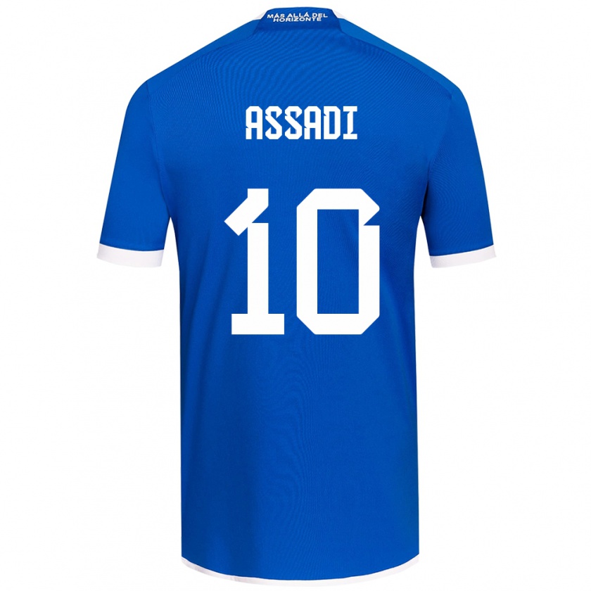 Kandiny Herren Lucas Assadi #10 Blau Weiss Heimtrikot Trikot 2024/25 T-Shirt