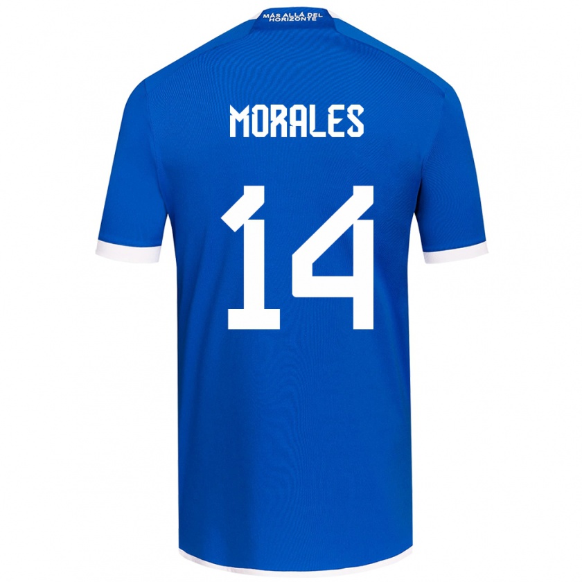 Kandiny Herren Marcelo Morales #14 Blau Weiss Heimtrikot Trikot 2024/25 T-Shirt