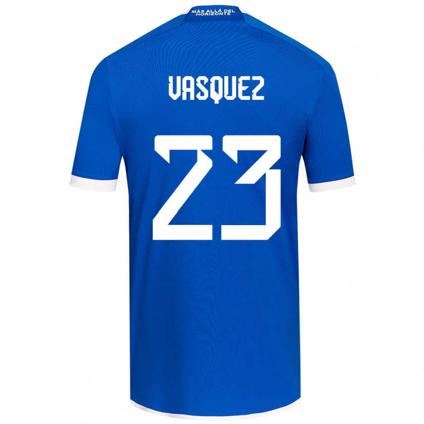 Kandiny Herren Ignacio Vásquez #23 Blau Weiss Heimtrikot Trikot 2024/25 T-Shirt