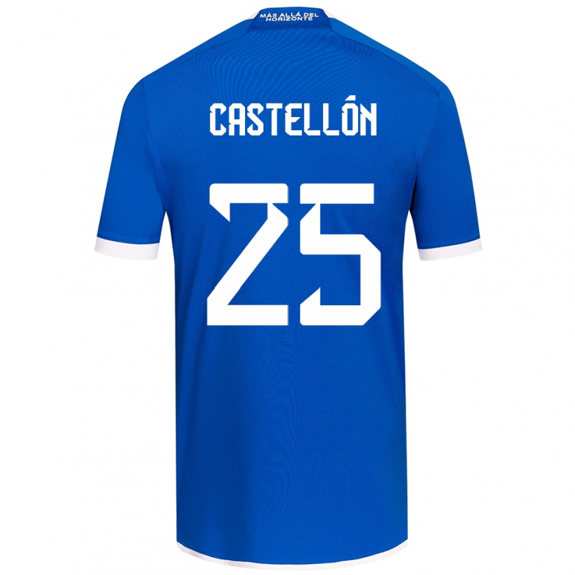 Kandiny Herren Gabriel Castellón #25 Blau Weiss Heimtrikot Trikot 2024/25 T-Shirt