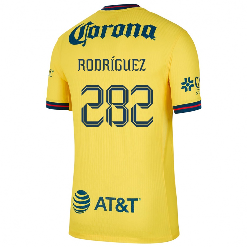 Kandiny Herren Francisco Rodríguez #282 Gelb Blau Heimtrikot Trikot 2024/25 T-Shirt