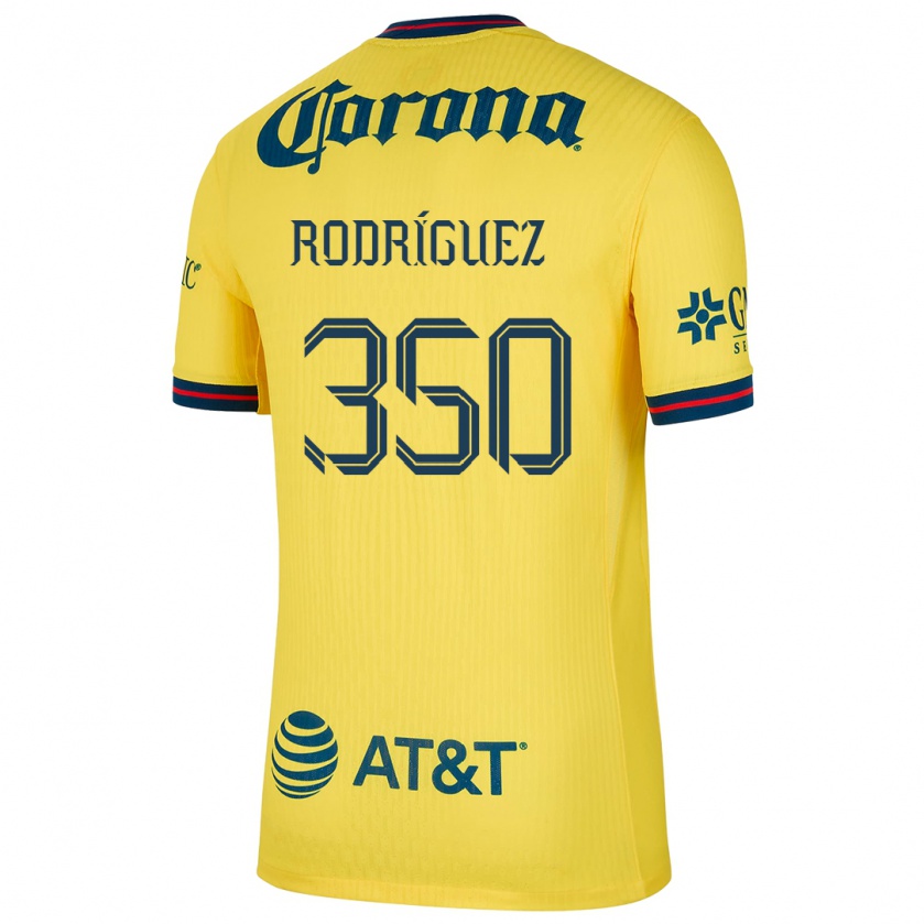 Kandiny Herren Ángel Rodríguez #350 Gelb Blau Heimtrikot Trikot 2024/25 T-Shirt