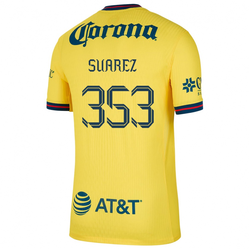 Kandiny Herren Irwin Suarez #353 Gelb Blau Heimtrikot Trikot 2024/25 T-Shirt