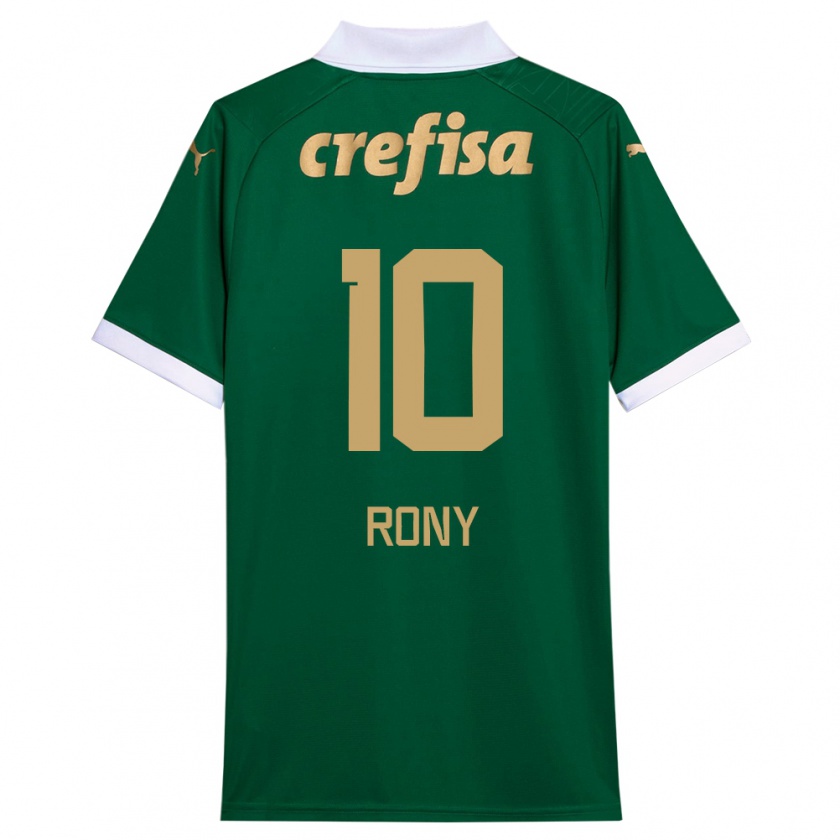 Kandiny Herren Rony #10 Grün Weiß Heimtrikot Trikot 2024/25 T-Shirt