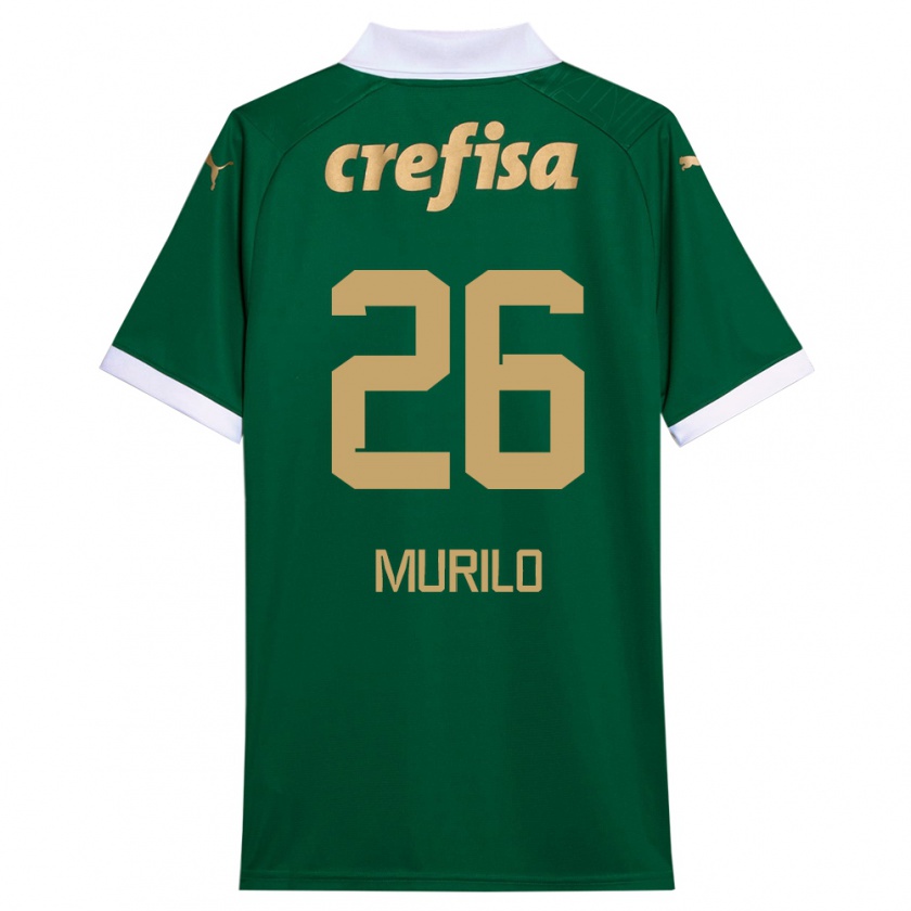 Kandiny Herren Murilo #26 Grün Weiß Heimtrikot Trikot 2024/25 T-Shirt