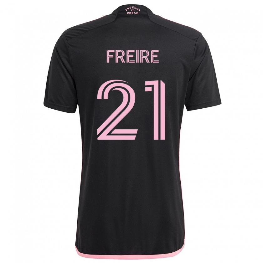 Kandiny Herren Nicolás Freire #21 Schwarz Auswärtstrikot Trikot 2024/25 T-Shirt