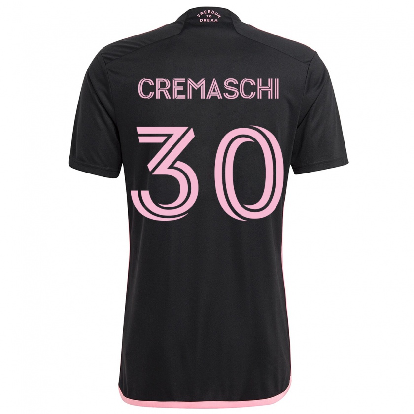 Kandiny Herren Benja Cremaschi #30 Schwarz Auswärtstrikot Trikot 2024/25 T-Shirt