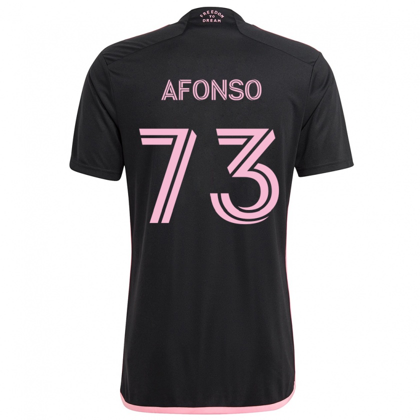 Kandiny Herren Leo Afonso #73 Schwarz Auswärtstrikot Trikot 2024/25 T-Shirt