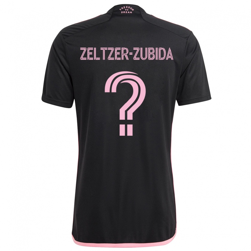 Kandiny Herren Idoh Zeltzer-Zubida #0 Schwarz Auswärtstrikot Trikot 2024/25 T-Shirt