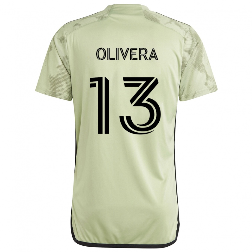 Kandiny Herren Cristian Olivera #13 Hellgrün Auswärtstrikot Trikot 2024/25 T-Shirt