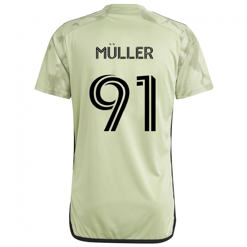 Kandiny Herren Luis Müller #91 Hellgrün Auswärtstrikot Trikot 2024/25 T-Shirt