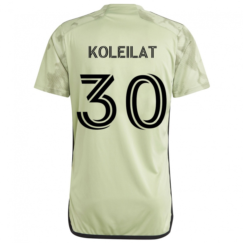 Kandiny Herren Jassem Koleilat #30 Hellgrün Auswärtstrikot Trikot 2024/25 T-Shirt